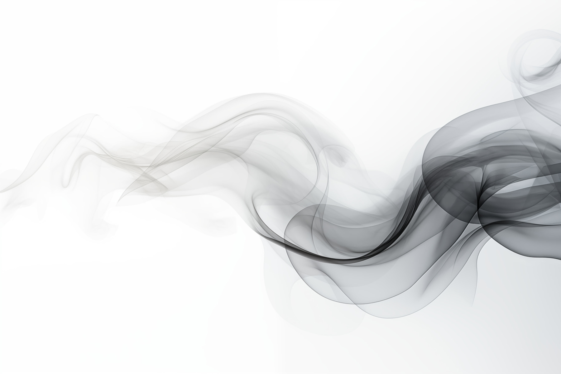 Black and white smoke
