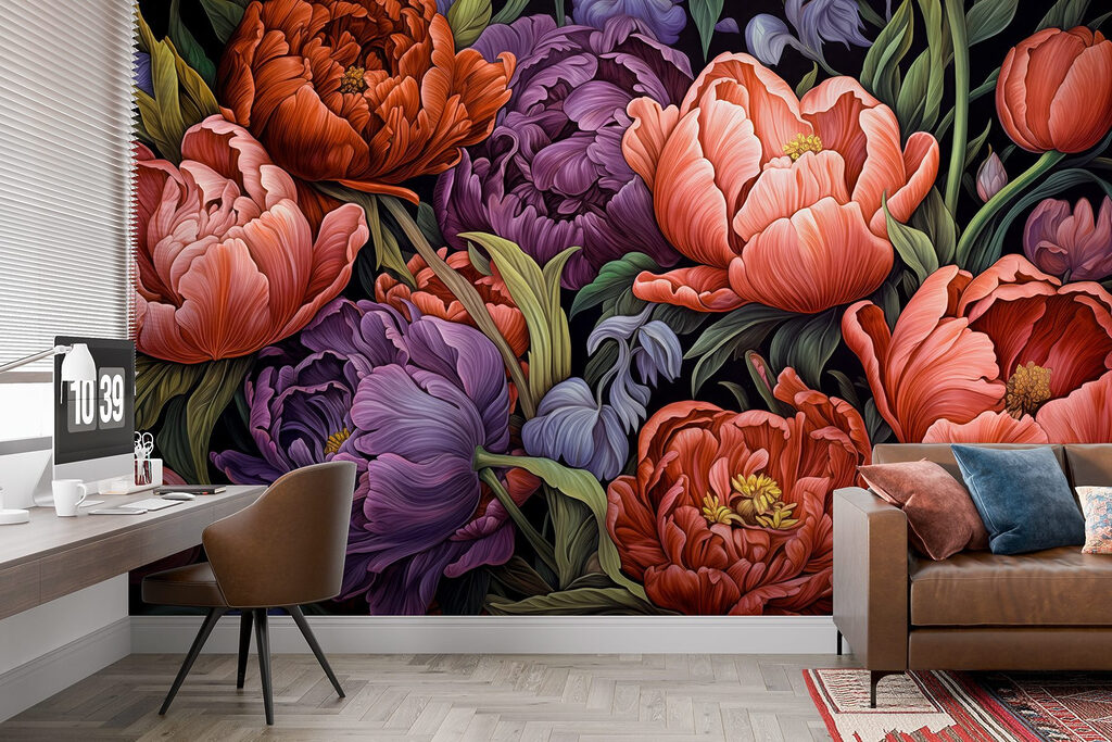 Vibrant blooms in rich colors