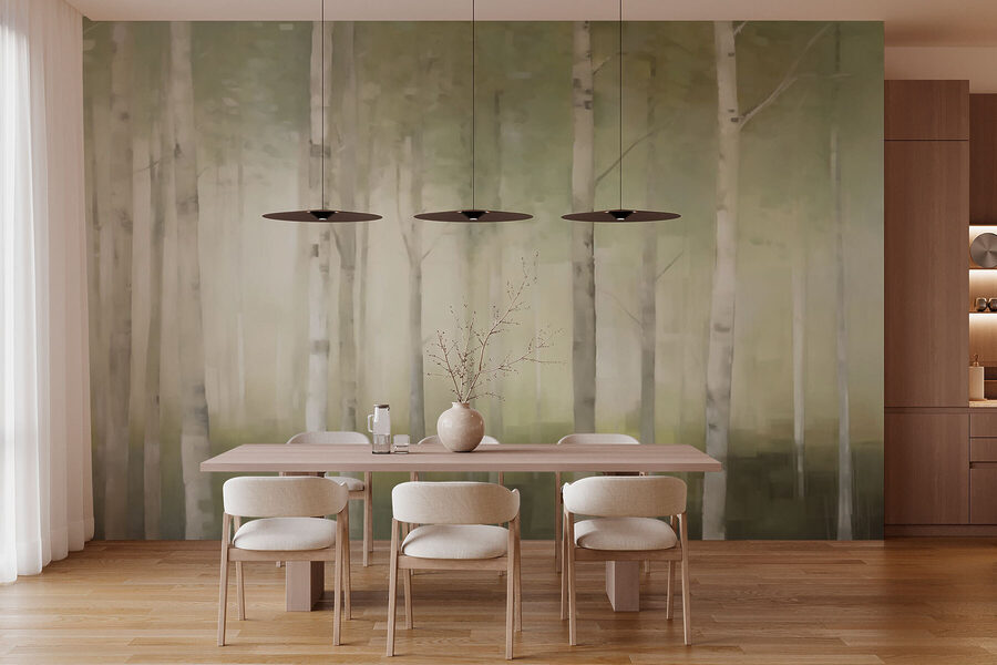 Group of trees in a forest