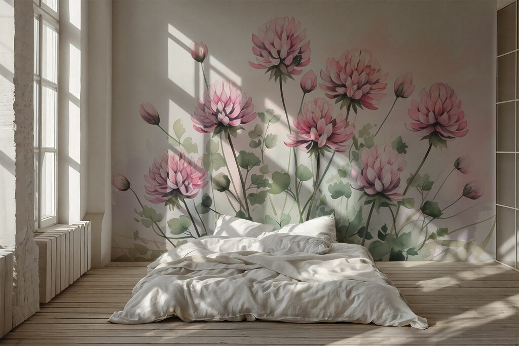 Group of pink flowers