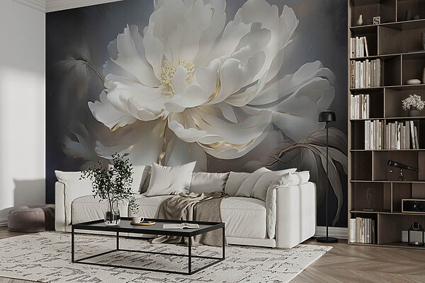 Wall murals Delicate petals in soft hues (SKU: w08859) Wall murals Wall murals Delicate petals in soft hues (SKU: w08859)