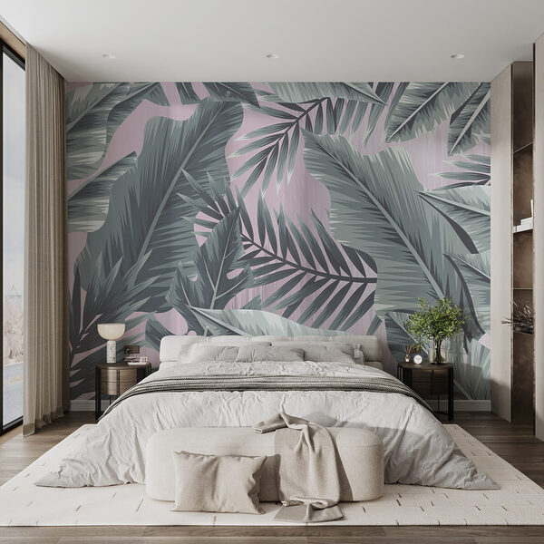 Leafy patterns in cool tones Leafy patterns in cool tones