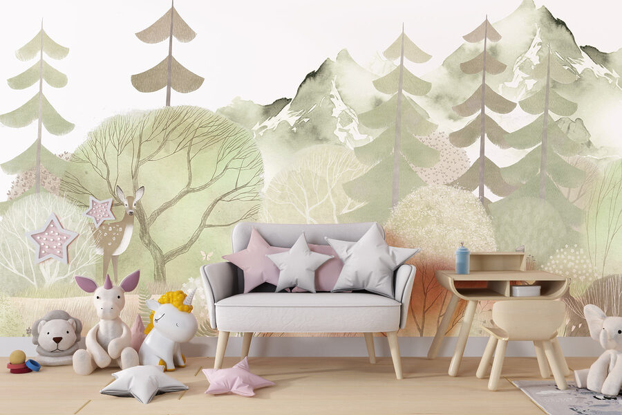 Deer in a forest Deer in a forest