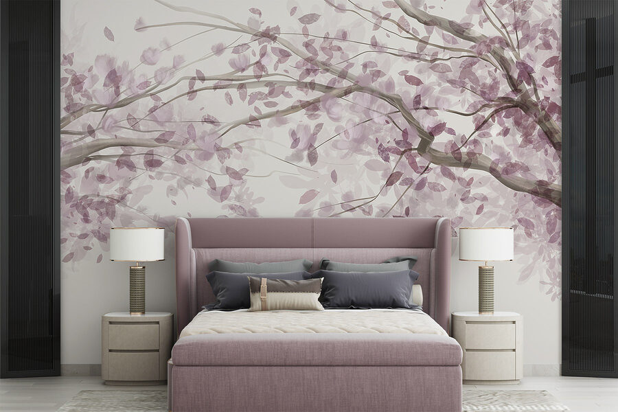 Wall murals Tree with purple leaves - Image 3