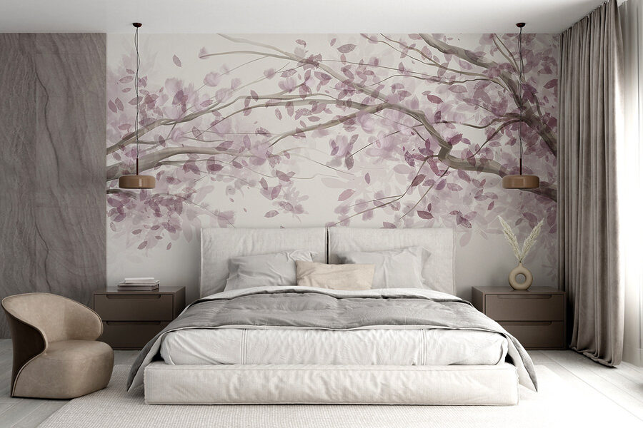 Wall murals Tree with purple leaves - Image 4