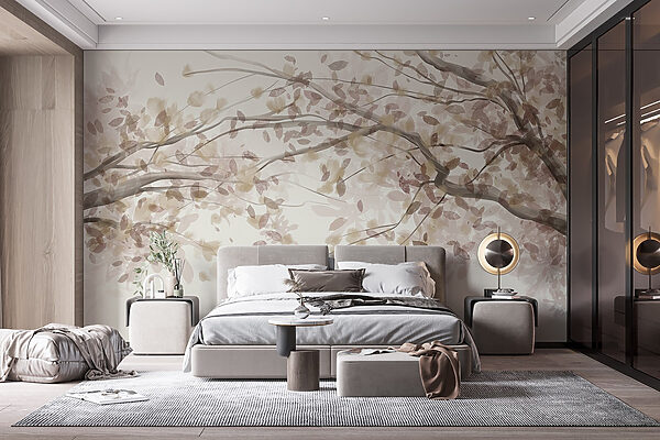 Wall murals Tree branch with leaves (SKU: w08867v1) Wall murals Wall murals Tree branch with leaves (SKU: w08867v1)