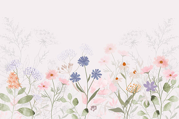 Delicate blooms in soft pastels Delicate blooms in soft pastels