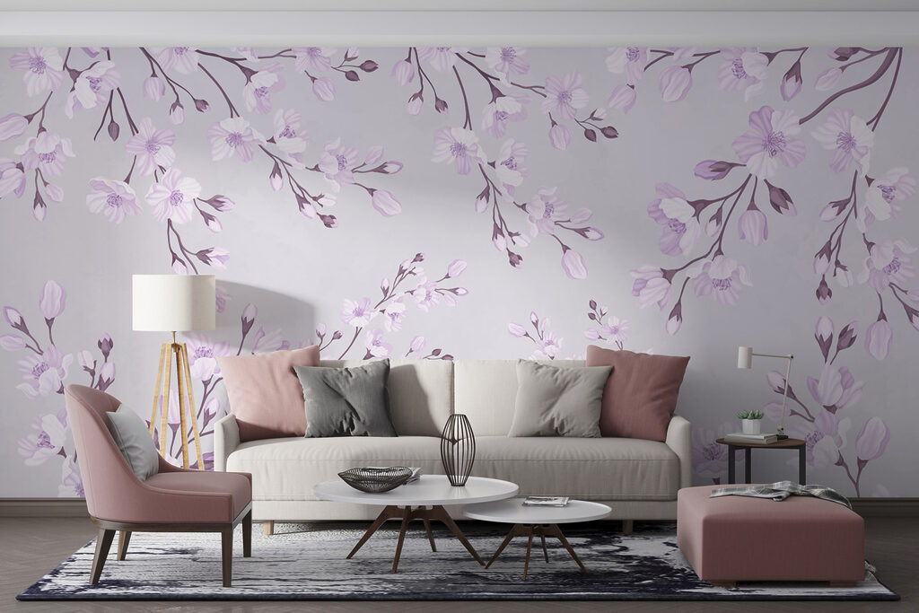 Pattern of flowers on a white background Pattern of flowers on a white background