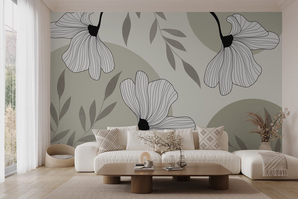 Botanical elegance in monochrome hues Botanical elegance in monochrome hues