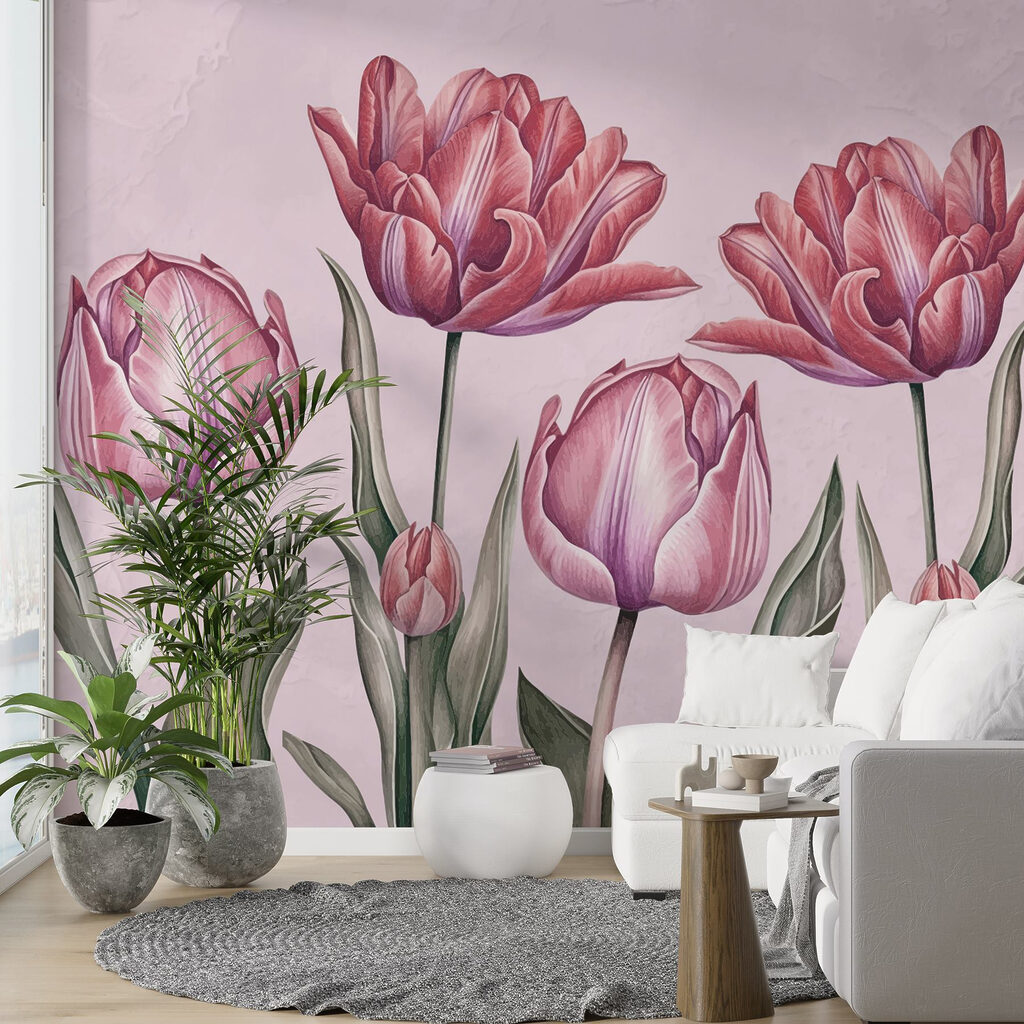 Group of pink flowers