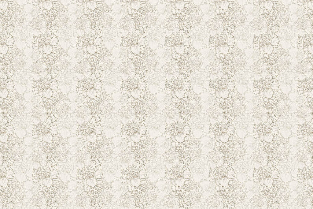 Floral design with delicate outlines Floral design with delicate outlines