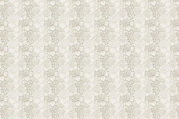 Floral design with delicate outlines Floral design with delicate outlines