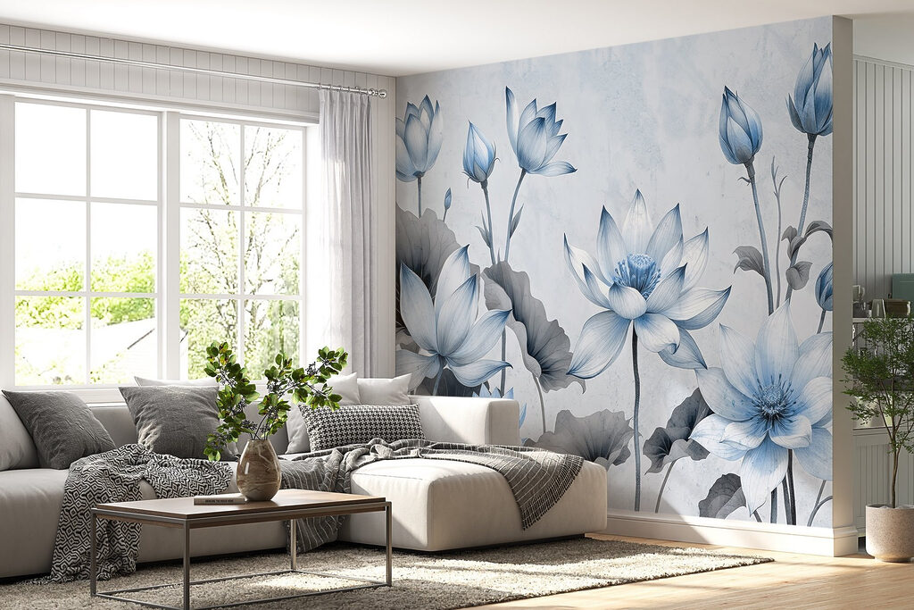 Delicate blooms in soft hues