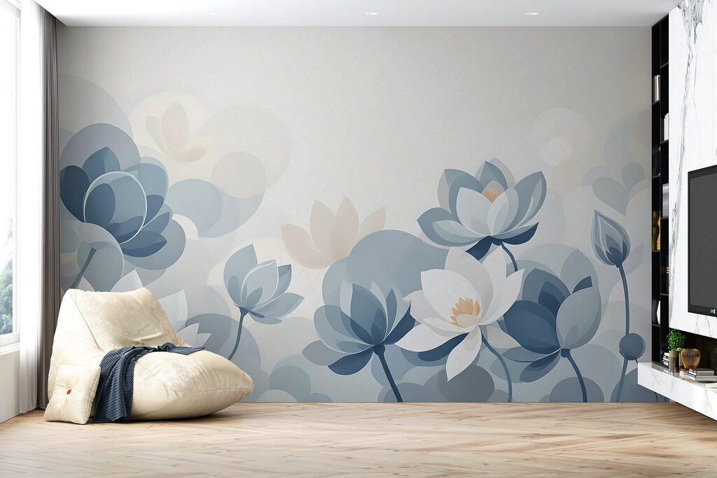 Serene blooms in soft hues