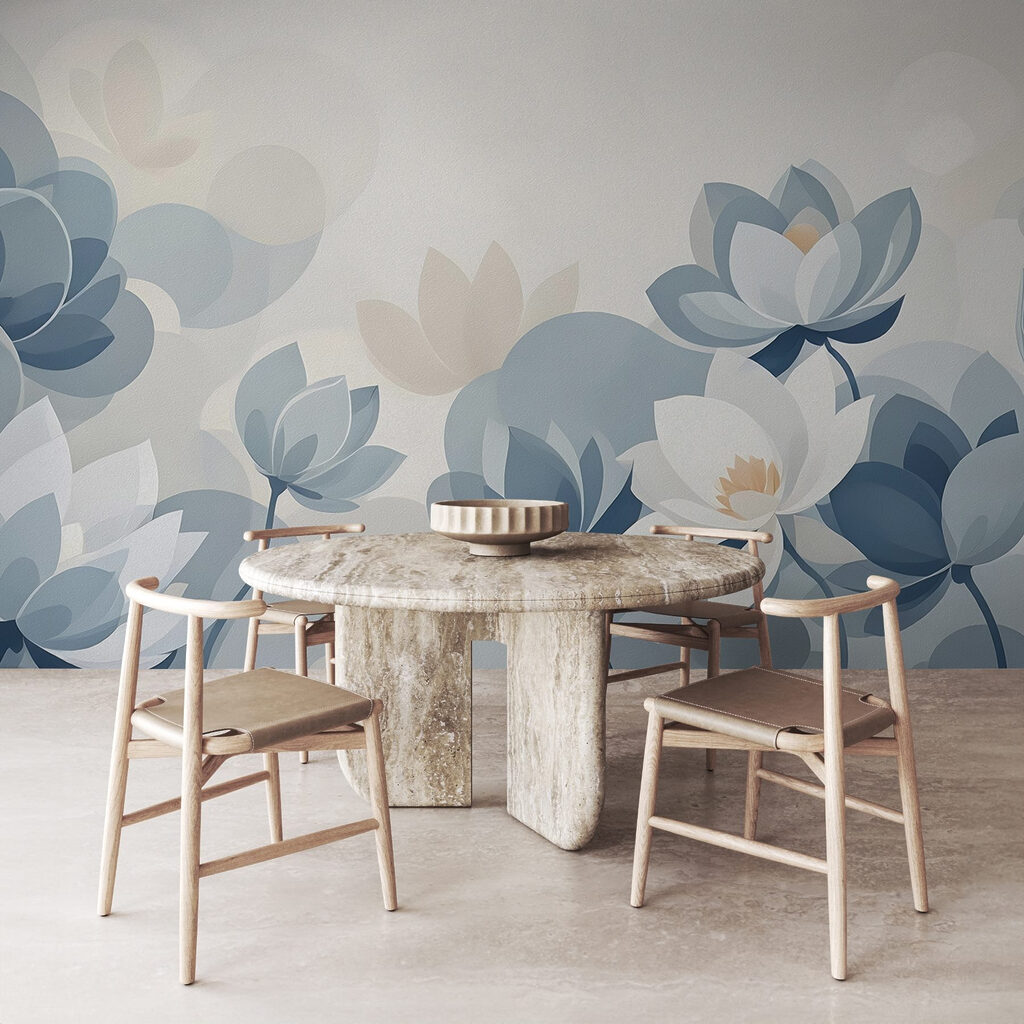 Serene blooms in soft hues