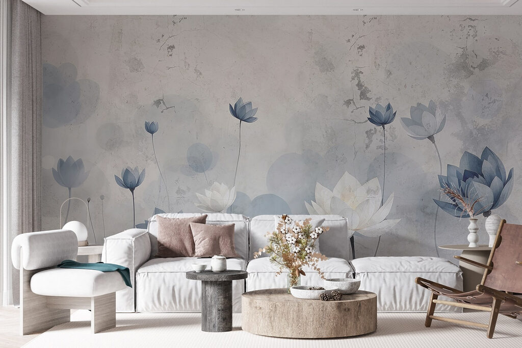 Wallpaper with flowers