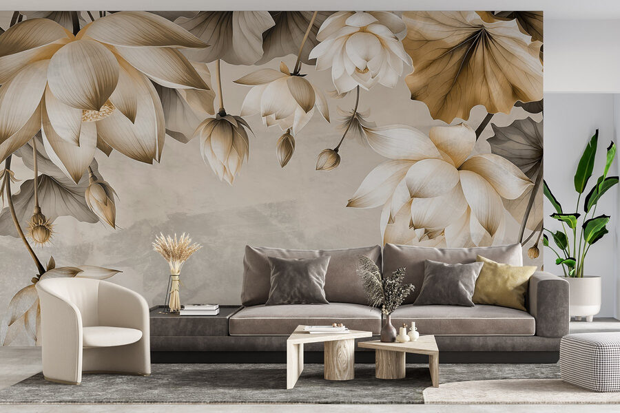 Delicate blooms on a subtle backdrop Delicate blooms on a subtle backdrop
