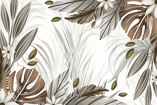 Nature's tranquil leaf arrangement Nature's tranquil leaf arrangement