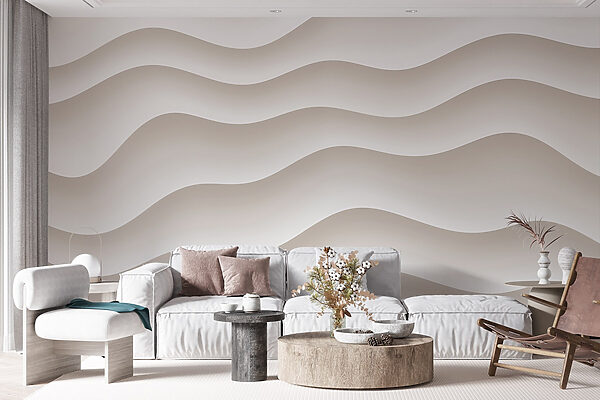 White and grey wavy lines White and grey wavy lines