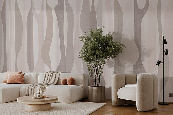 Flowing lines in muted tones Flowing lines in muted tones