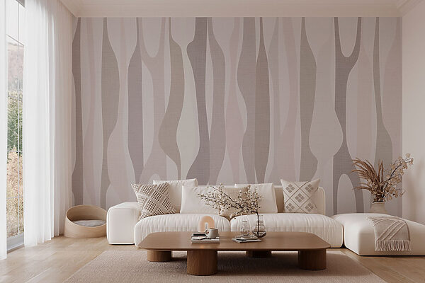 Flowing lines in muted tones Flowing lines in muted tones