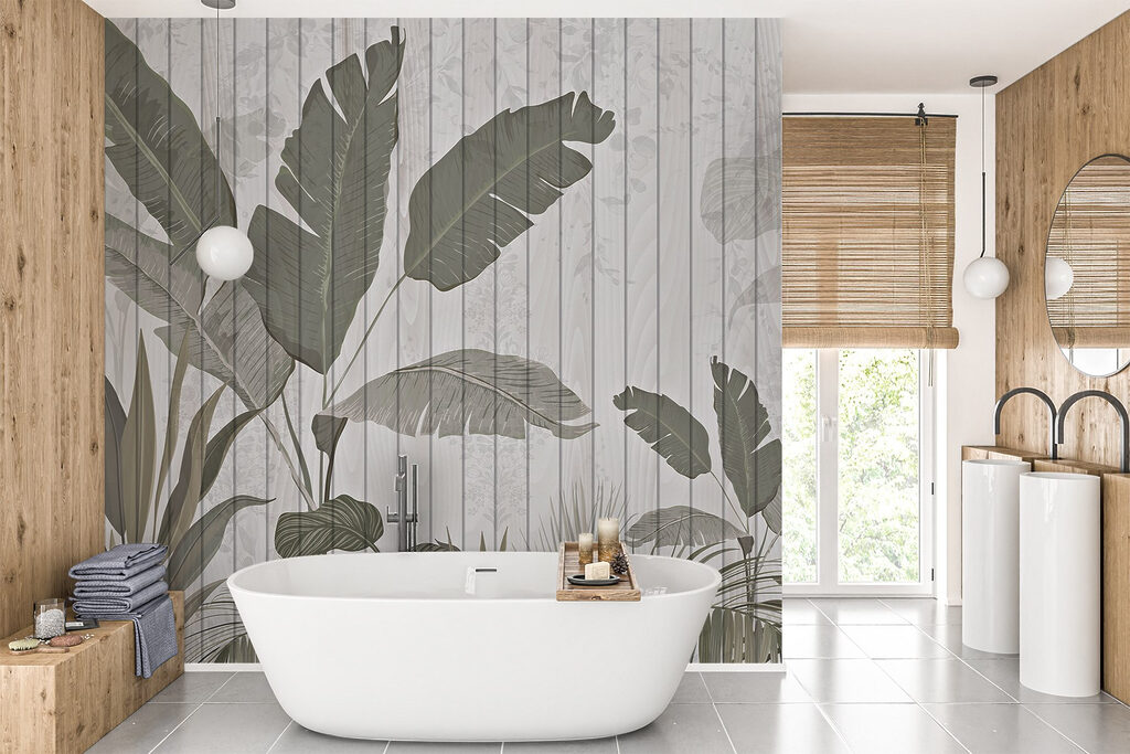 Wallpaper with leaves and plants on it Wallpaper with leaves and plants on it