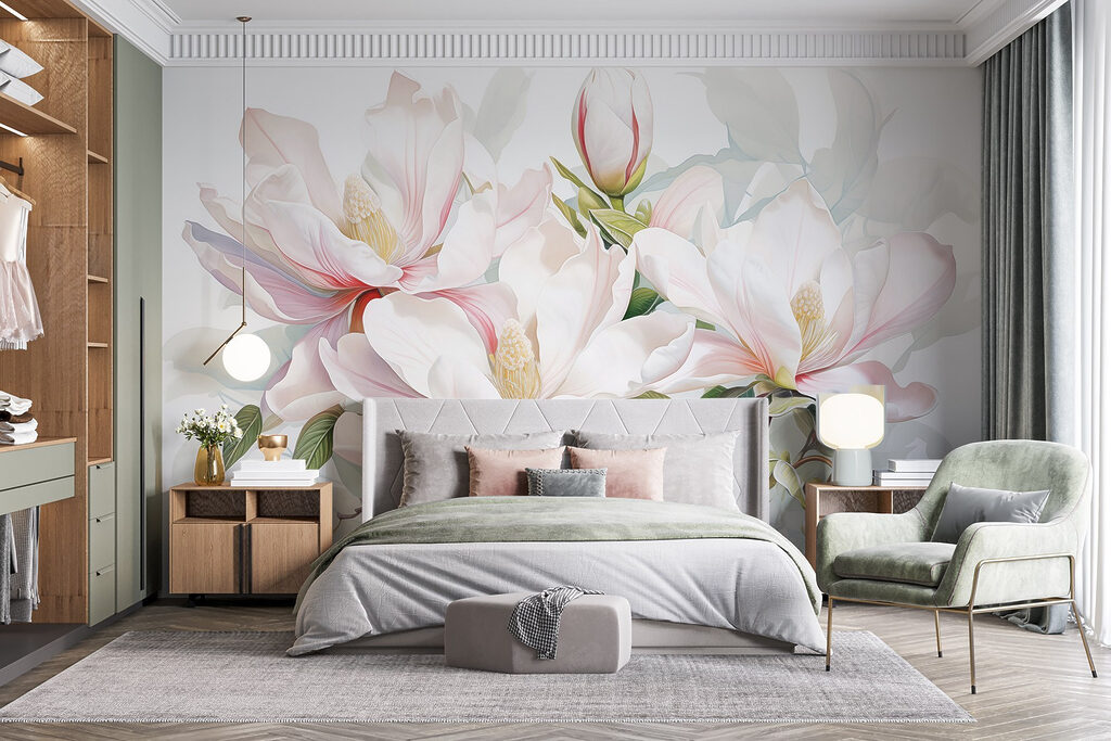 Elegant blooms in soft pastel hues