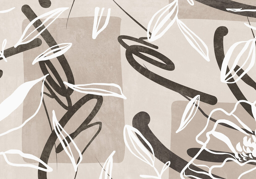 Abstract floral patterns in soft tones Abstract floral patterns in soft tones