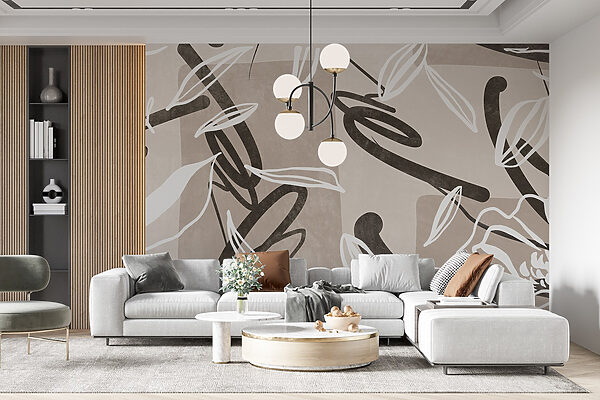 Abstract floral patterns in soft tones Abstract floral patterns in soft tones