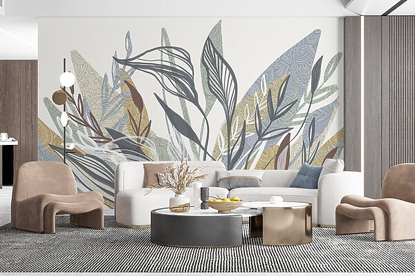 Elegant foliage with intricate patterns Elegant foliage with intricate patterns