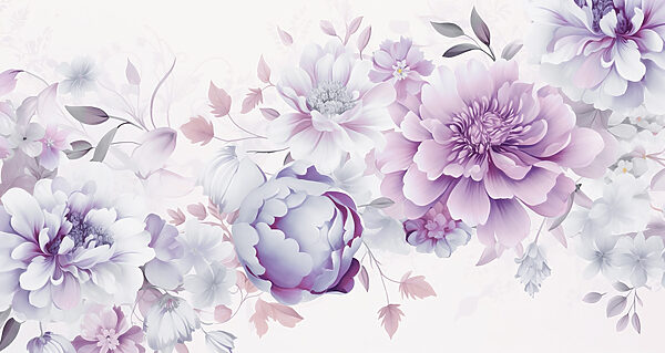 Delicate blooms in soft hues Delicate blooms in soft hues