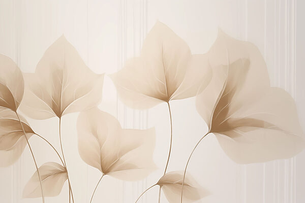 Soft leaves dance in muted light