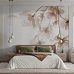 Wall murals Delicate blossoms in soft hues
