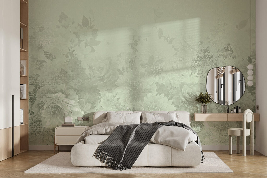 Floral patterns on a soft background