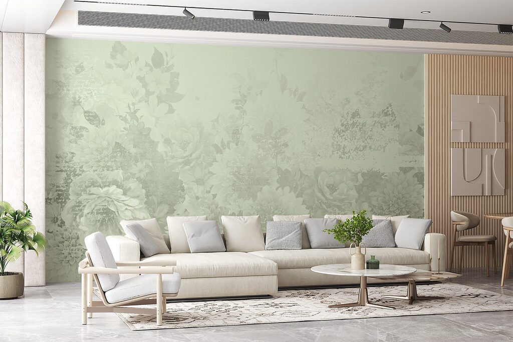 Floral patterns on a soft background