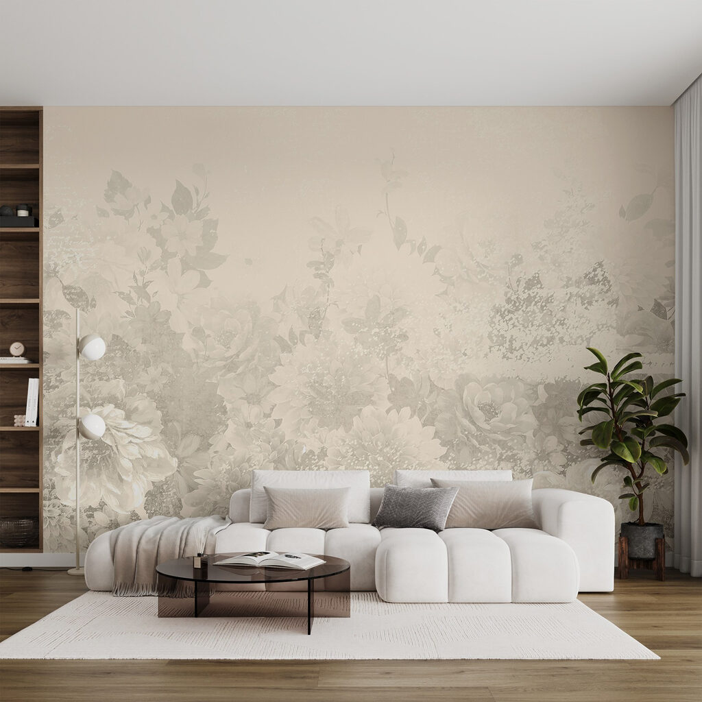 Delicate floral patterns in soft hues