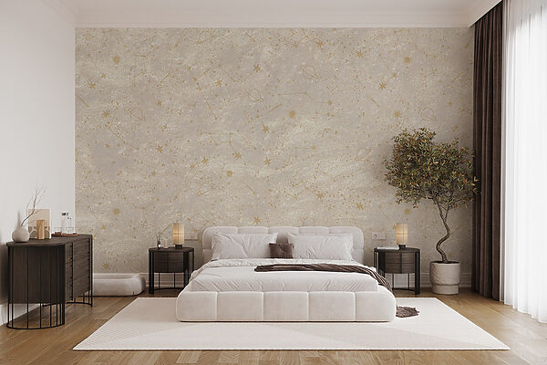 Celestial patterns across a soft background Celestial patterns across a soft background