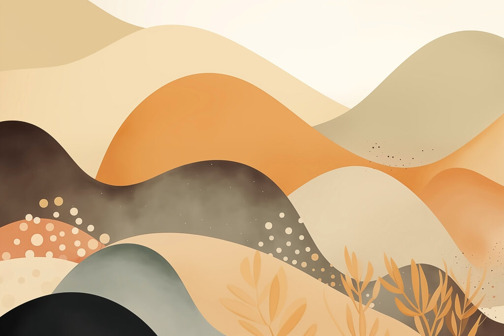 Painting of a desert landscape