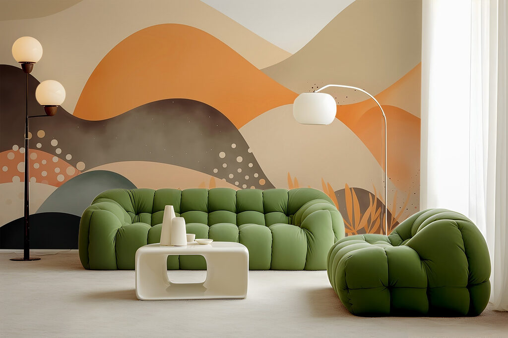 Painting of a desert landscape