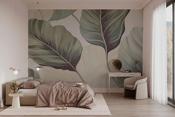 Serene foliage in muted tones Serene foliage in muted tones