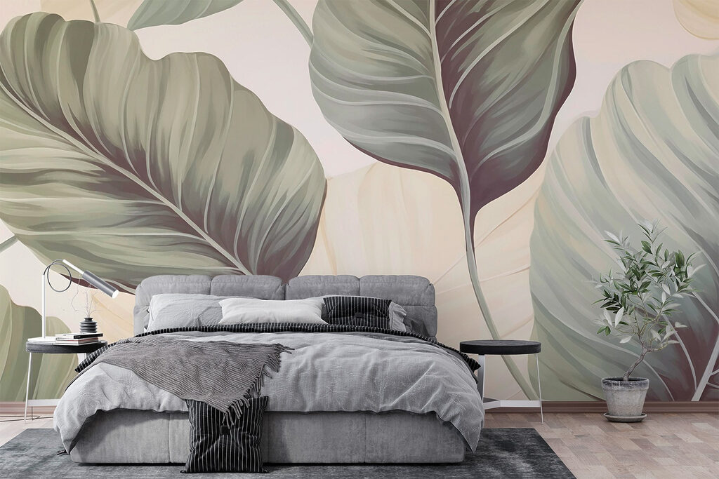Serene foliage in muted tones