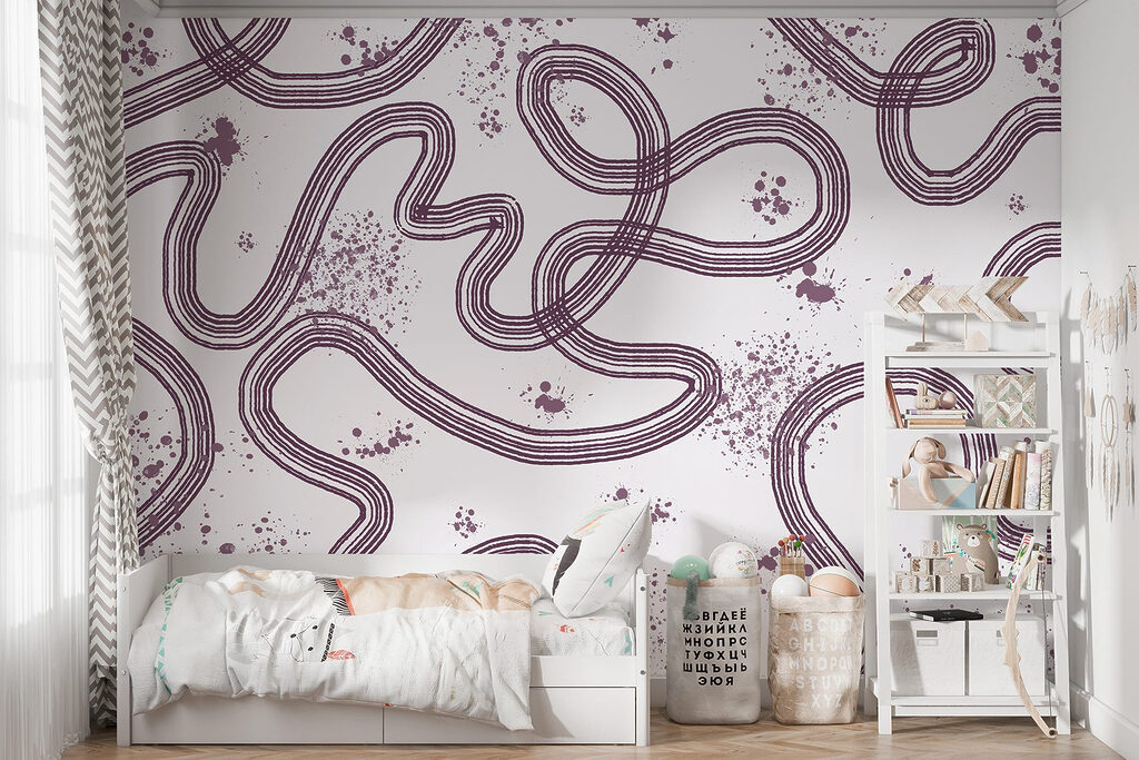 Pattern of lines and spots Pattern of lines and spots