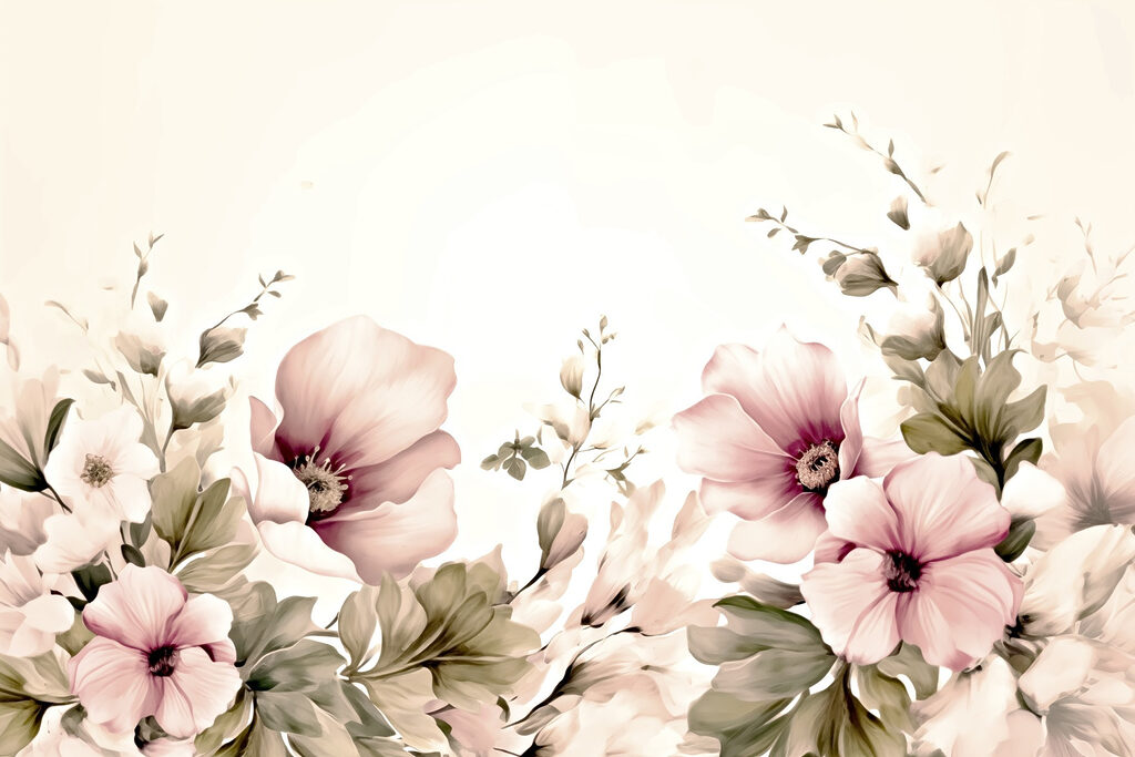 Delicate blooms in soft hues. Delicate blooms in soft hues.