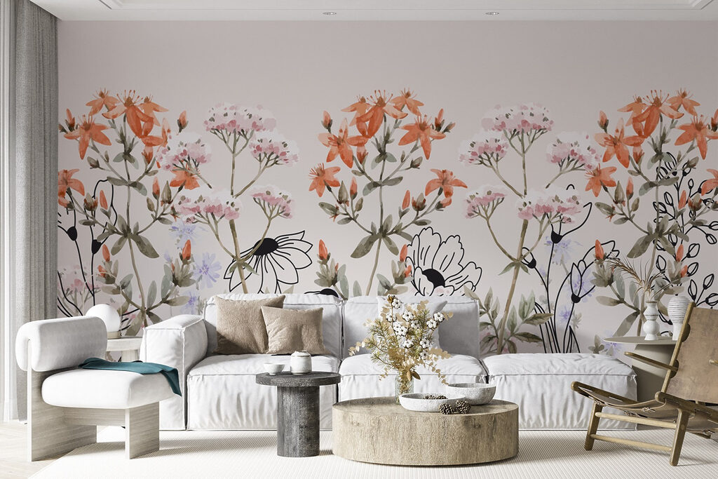 Whimsical floral arrangement in soft tones Whimsical floral arrangement in soft tones