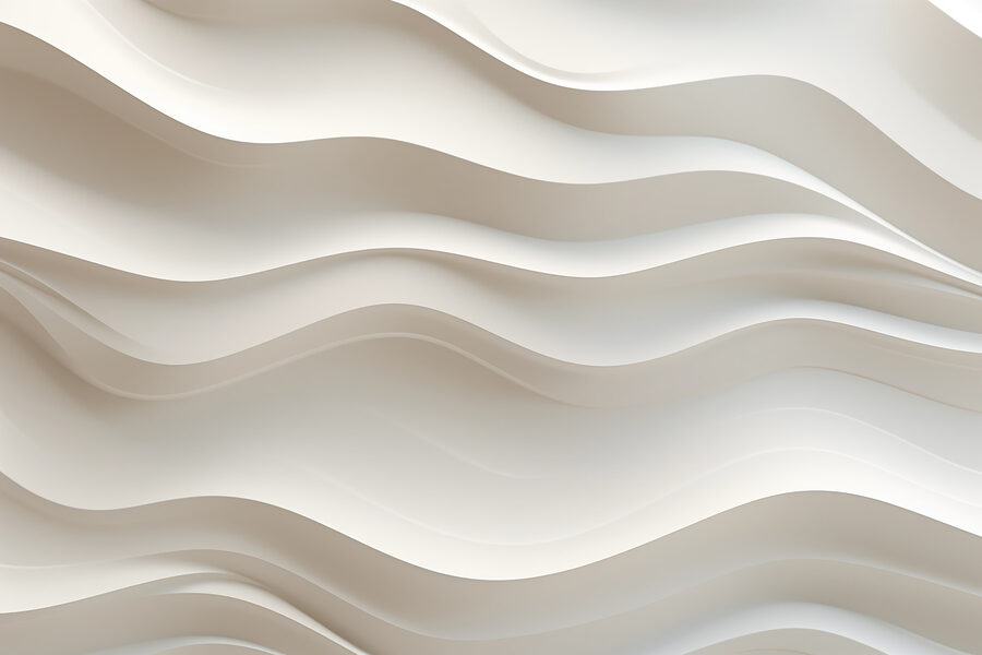 White wall with wavy lines White wall with wavy lines