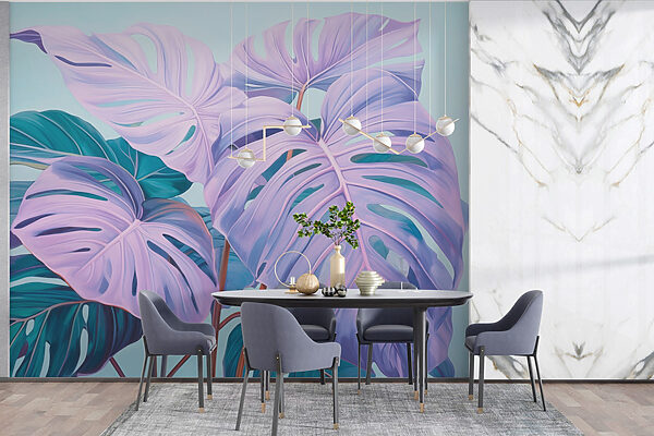 Dreamy leaves in pastel hues Dreamy leaves in pastel hues