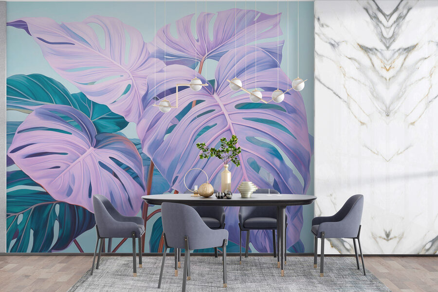 Dreamy leaves in pastel hues Dreamy leaves in pastel hues