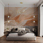 Wall murals Soft waves of gentle fabric flow