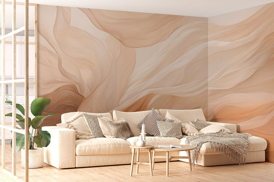 Soft waves of gentle fabric flow. Soft waves of gentle fabric flow.