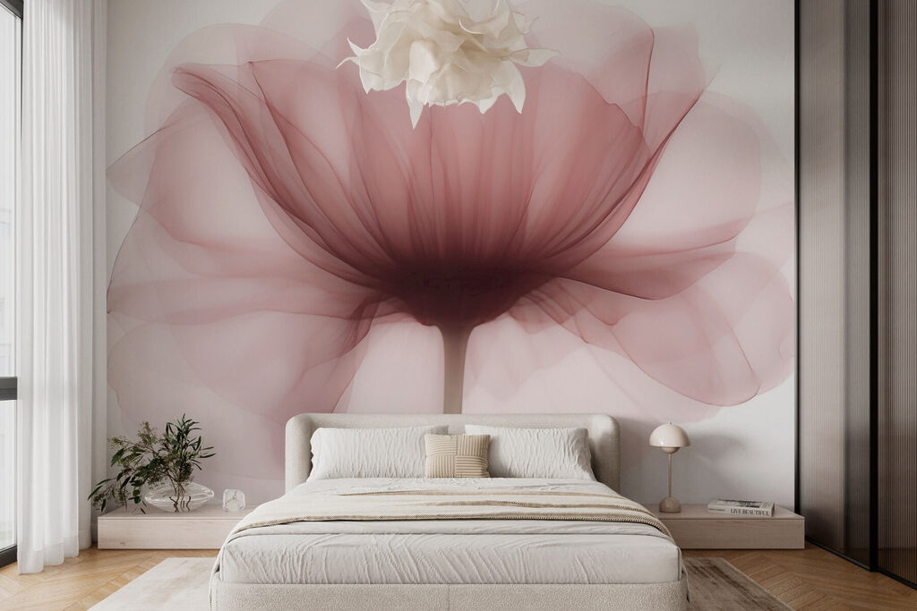 Flower with a transparent flower Flower with a transparent flower